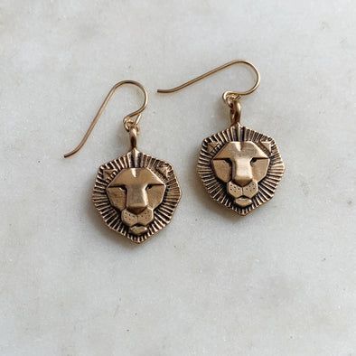 Lion Earrings, Lion Charm, Tiger Pendant, Lion Pendant, King Of The Jungle, South Louisiana, Ear Candy, Birthstone Bracelets, Themed Jewelry