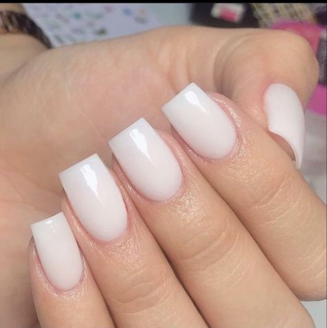 Elegant Touch Nails, Pink Tip Nails, White Gel Nails, Mickey Nails, Makeup Nails Designs, Romantic Nails, White Glitter Nails, Simple Gel Nails, Pointed Nails