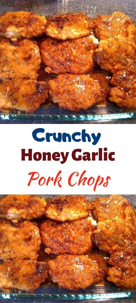 Honey Pork Chops, Honey Garlic Pork, Garlic Pork Chops, Garlic Pork, Honey Garlic Pork Chops, Boneless Pork Loin, Boneless Pork Chops, Chops Recipe, Fried Pork