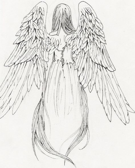 Tattoo design of a cross with an angel wing and a demon wing. Description from deviantart.com. I searched for this on bing.com/images Angel Sketch, Angel Wings Drawing, Back Drawing, Demon Wings, Wings Drawing, Cross Tattoo Designs, Drawing Hair, Angel Tattoo Designs, Angel Drawing