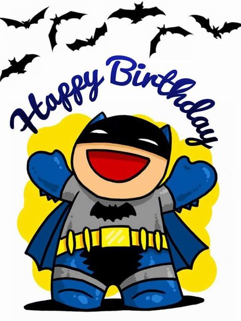 Happy Birthday Batman Images, Batman Happy Birthday, Batman Birthday Card, Happy Birthday Superhero, Happy B Day Cards, Happy B Day Images, Batman Images, Images Happy Birthday, Happy Birthday Nephew