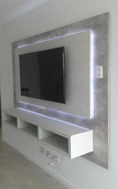 Tv Wand Design, Tv Wanddekor, Koti Diy, Tv Wall Cabinets, Modern Tv Wall Units, Modern Tv Wall, Desain Furnitur Modern, Living Room Tv Unit, Tv Room Design