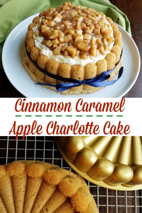 Fruit Flan, Apple Charlotte, Pumpkin Cakes, Pastries Recipes, Apple Cakes, Charlotte Cake, Contest Ideas, Baked Breads, Cake With Caramel