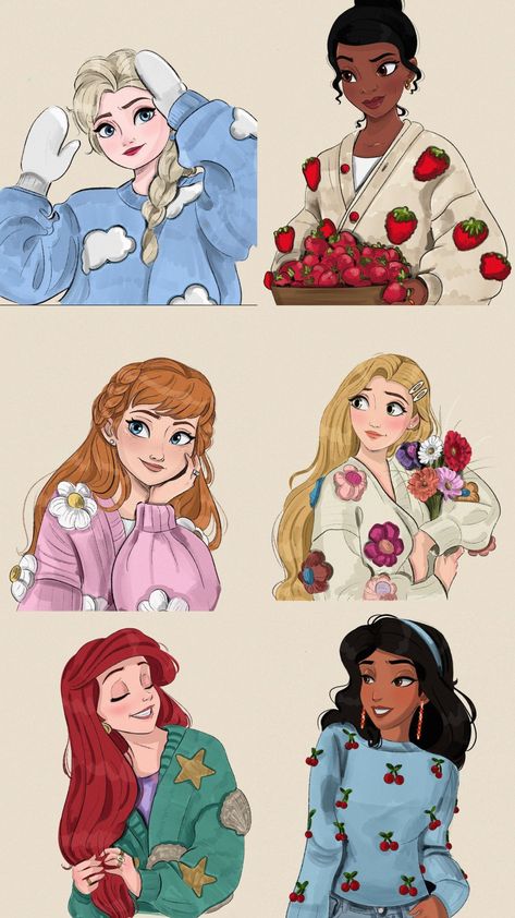 All Disney Princess Wallpaper Aesthetic, Disney Playlist Name Ideas, Disney Princess Fan Art Modern, Modern Disney Princess Drawings, Disney Princesses Fanart, Disney Princess Wallpaper Aesthetic, Disney Princesses Outfits, Disney Princess Outfit Ideas, Aesthetic Disney Princess