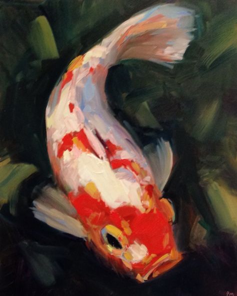 Koi Painting, Seni Pastel, Ikan Koi, Koi Art, Carpe Koi, Oil Pastel Art, Arte Inspo, Arte Sketchbook, Fish Painting