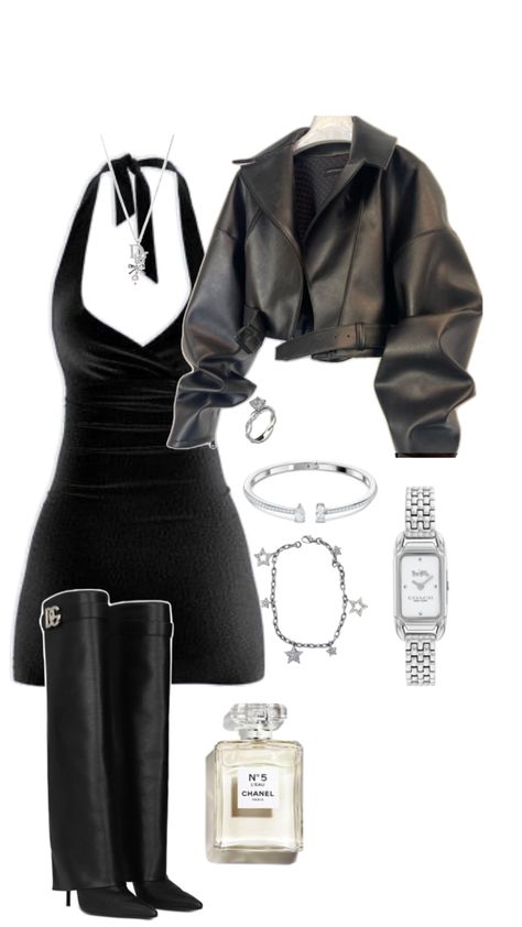 Black Dress Date Night Outfit, Black Dress Date Night, Main Character Energy, Outfits Classy, Jazz Club, Looks Black, Baggy Pants, Mode Inspo, Looks Chic