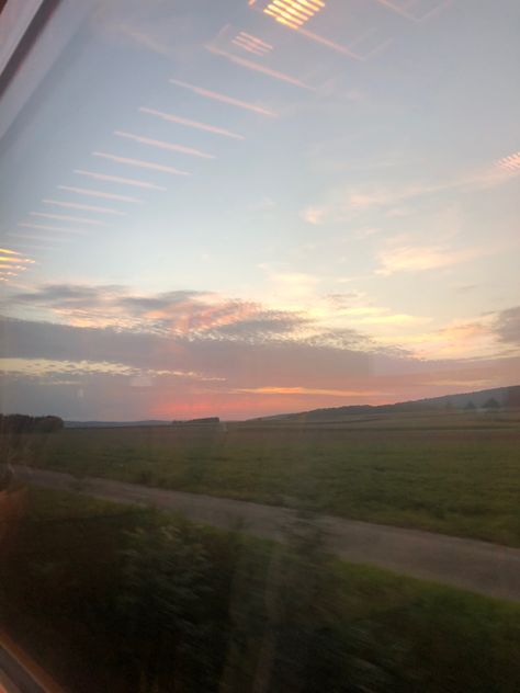 sunset scenic view from a train window in germany.

germany, europe, european vacation, train aesthetic, train ride aesthetic, aesthetic, vibes, travel, train, insta story, passing scenery, view from window, trip aesthetic, sunset, pretty, train travel, travel aesthetic, indie Ride Aesthetic, Aesthetic Train, Train Aesthetic, Current Aesthetic, Sunset Pretty, Trip Aesthetic, Travel Train, Aesthetic Sunset, Train Ride