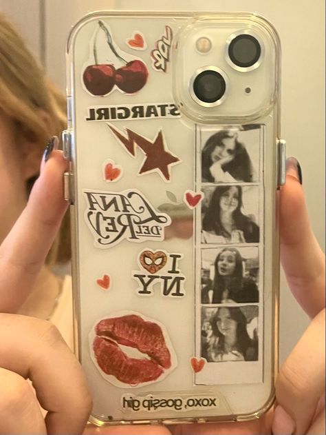 Lana Del Rey Phone Case, Phone Cases Vintage, Homemade Phone Cases, Clear Phone Case Design, Pop Culture Icons, Diy Phone Case Design, Vintage Phone Case, Creative Iphone Case, Vintage Phone