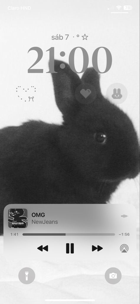 Rabbit Lockscreen, Rabbit Wallpaper Iphone, Kpop Lockscreen Ideas, Kpop Lockscreen Aesthetic, Ios Homescreen Wallpaper, Lockscreen Photos, Lockscreen Inspiration, Wallpaper Rabbit, Kpop Lockscreen Wallpaper