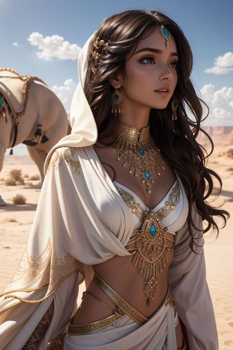 Personaje Fantasy, Metal Girl, Beauty Queen, Fantasy Dress, American Beauty, 여자 패션, Fantasy Clothing, Character Portraits, The Desert