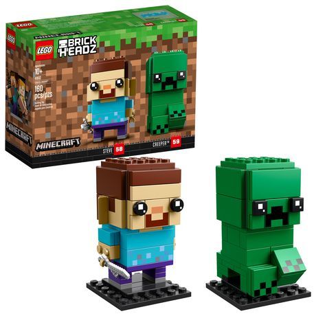 Lego Diy Crafts, Minecraft Lego, Lego Brickheadz, Lego Mosaic, Creeper Minecraft, Minecraft Steve, Lego Diy, The Creeper, Minecraft Furniture