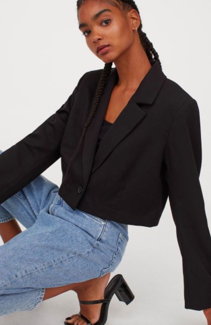 Cropped Blazer and Quilted Collection | Truffles and Trends Short Blazer Outfits, Crop Blazer Outfit, Cropped Blazer Outfit, Cropped Jacket Outfit, Black Blazer Outfit, Ladies Short Jackets, Blazer Outfit, Crop Blazer, Cropped Blazer