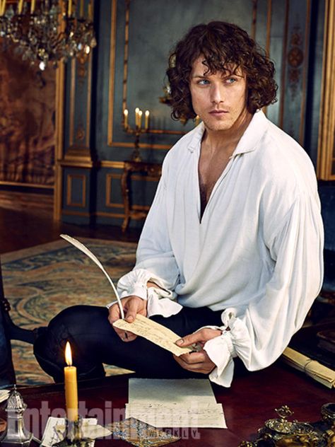 'Outlander': 11 Gorgeous (and Exclusive!) Photos Gabaldon Outlander, James Fraser Outlander, Outlander Season 2, Diana Gabaldon Outlander, Outlander Book Series, Jamie Fraser Sam Heughan, Outlander 3, Dragonfly In Amber, Jamie Fraser Outlander