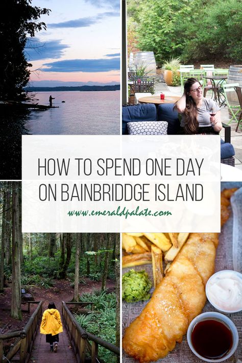 Bainbridge Island Things To Do, Van Traveling, Washington Adventures, Seattle Ferry, Washington Things To Do, Day Trips From Seattle, Seattle Travel Guide, Bainbridge Island Washington, Washington Trip