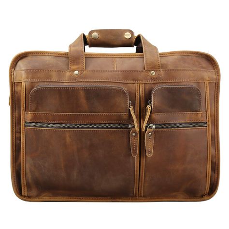 Texbo Mens Solid Full Grain Cowhide Leather Large 17 Inch Laptop Briefcase Messenger Bag Tote * Check out the image by visiting the link. (This is an affiliate link) Leather Office Bags, Office Bags For Men, Leather Briefcase Bag, Business Laptop Bag, Laptop Handbag, Laptop Travel Bag, Briefcase Bag, Leather Briefcase Men, Laptop Briefcase