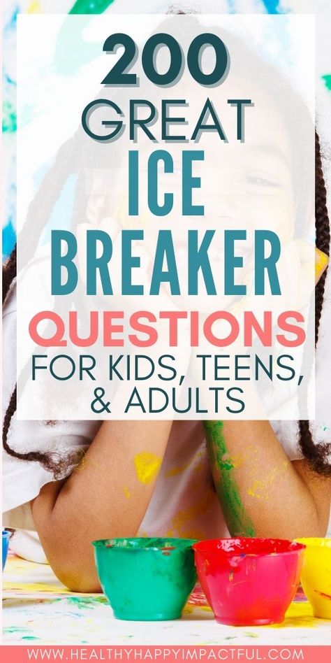 The best ice breaker questions and game for kids or adults at work. Plus good ice breakers for teenagers, women, and virtual meetings. It's time to break out of your shell and get to know someone new! #breaktheicegames #gettingtoknowyou Ice Breaker For Small Groups, Teen Ice Breaker Questions, Ice Breakers For Teens Youth Ministry, M And M Ice Breaker Game, Opening Activities Ice Breakers, Yes Or No Ice Breaker Questions, Fun Meeting Games, Family Ice Breaker Games, Break The Ice Games Getting To Know