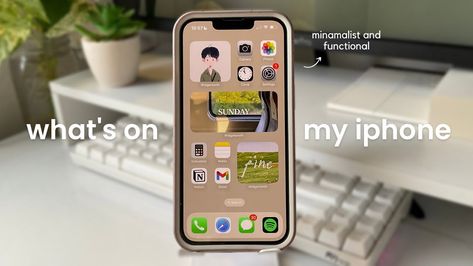 minimalist and functional phone set up | what's on my iPhone 13 (2023) What’s On My Phone, What’s On My Iphone, My Iphone Wallpaper, What's On My Iphone, Whats On My Iphone, Notion Planner, Apple Ios, My Iphone, Royalty Free Music