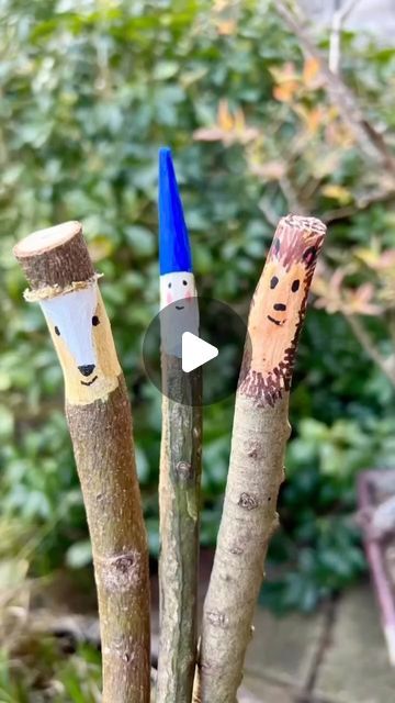 Mud & Bloom on Instagram: "Make your own whittled stick characters! 🦔 🌳   Whittling is a great way to introduce children to safe knife skills and making these whittled stick characters is a really fun beginner activity for young children who haven’t whittled before.   Read our blog post on how we made these: www.mudandbloom.com/blog/whittling-sticks  By @denisekhope   #whittlingwithkids #forestschoolcrafts #forestschool #outdoorlearning #forestschoolactivities #whittling #mudandbloom #mudnbloom" Whittling Sticks, Whittling For Kids, Forest School Activities, Knife Skills, Knife Skill, School Garden, Forest School, Outdoor Learning, Whittling