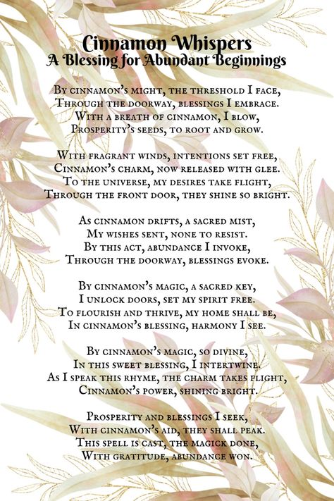 Harness the enchanting power of cinnamon to manifest abundance. Suitable for witches of all levels, this spell is a delightful addition to your rituals. 🌌🌾 Download now and let the magic of cinnamon flow. Cinnamon Abundance Spell, 1st Of The Month Cinnamon Spell, First Of The Month Cinnamon Ritual, Cinnamon Ritual 1st Of The Month, Cinnamon Spell First Of The Month, 1st Of The Month Rituals, Cinnamon Abundance, Cinnamon Spell, Cinnamon Magic