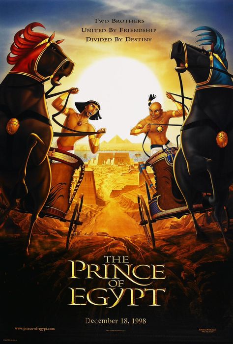 ‘The Prince of Egypt’ opened in theaters 25 years ago, December 18, 1998. Prince Of Egypt Movie, Joseph King Of Dreams, Egypt Movie, The Prince Of Egypt, Egypt Poster, Laika Studios, Danny Glover, Prince Of Egypt, Patrick Stewart