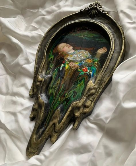 Detailed Tattoos, Everett Millais, John Everett Millais, Sculpture Art Clay, Acrylic On Wood, Lukisan Cat Air, Arte Inspo, Clay Art Projects, Art Clay