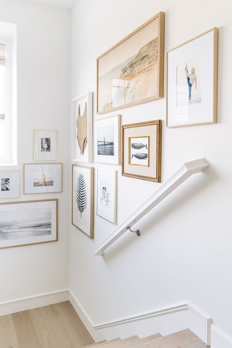 Stair Gallery Wall, Stairs Gallery Wall, Stairway Gallery, Stairway Gallery Wall, Stairway Wall, Gallery Wall Staircase, Pure Salt Interiors, Staircase Wall Decor, Stair Gallery