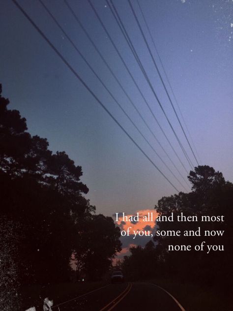 I had all and then most of you, some and now none of you...take me back to the night we met🌙 I Had All And Then Most Of You, I Had All And Then Most Of You Some And Now None Of You, Take Me Back To The Night We Met Tattoo, The Night We Met Tattoo, Take Me Back To The Night We Met, The Night We Met Aesthetic, Pinterest Shuffle, The Night We Met, Iphone Wallpaper Yellow