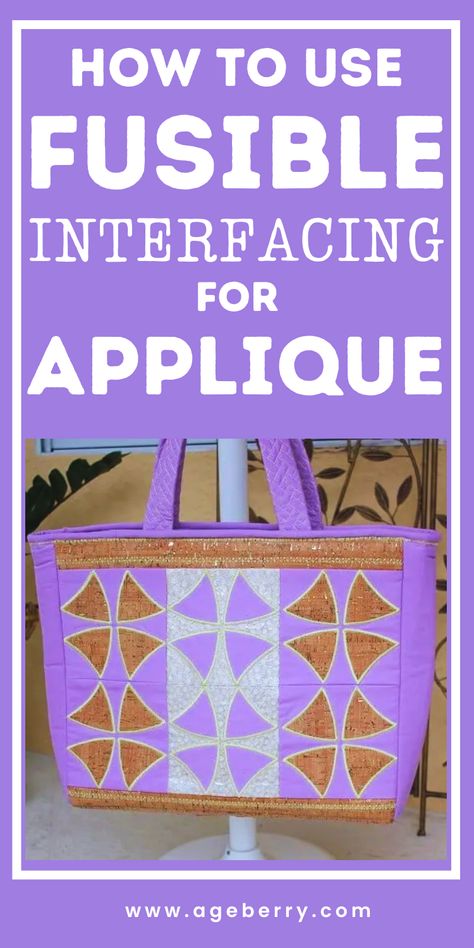 Learn how to enhance your sewing projects with the magic of fusible interfacing for appliqué! Our sewing tutorial, titled "How to Use Fusible Interfacing for Appliqué," will guide you through the step-by-step process of incorporating this essential technique into your sewing repertoire. Discover the benefits of using fusible interfacing, such as added stability, easy positioning, and professional-looking results. Gain the confidence to create stunning appliqué designs that truly stand out. Machine Applique Tutorials, Applique Projects, Appliqué Designs, Sewing Tutorials Bags, Fusible Applique, Serger Sewing, Applique Tutorial, Applique Quilting, Fusible Interfacing