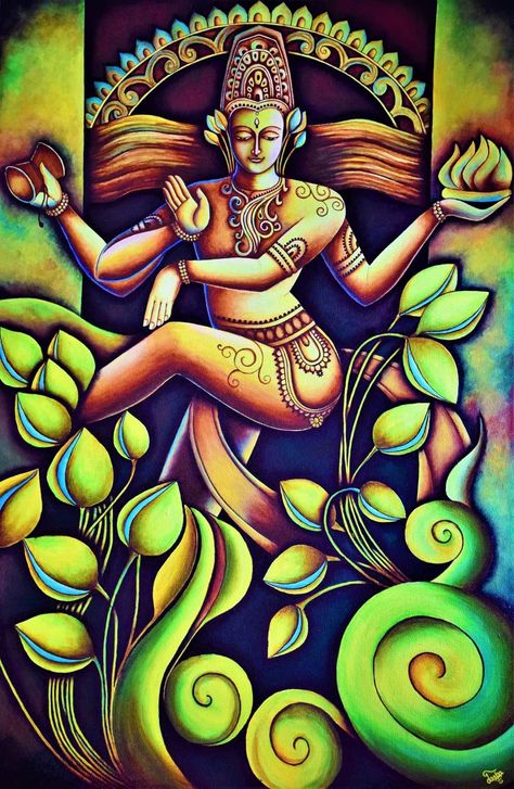 Nataraja Painting, Hey Beautiful, God Shiva, The Hindu, Hindu God, The Dance, The Divine, Shiva