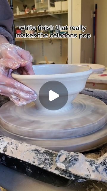 Lyndsey Roberts | Ceramic Arts on Instagram: "I learned a lot of new skills making these bowls, and I can't wait to experiment more with this process!  . . . #ceramicbowl #ceramicbowls #ceramicbowlhandmade #ceramicbowls #glazetutorial #glazeprocess #wheelthrown #ceramicsaretrending #potteryartist #potteryarts #ceramicarts #ceramicartworks #processvideo #process #clay #claystagram #potterystudio #ceramicstudio #ceramics #studiotime #studiolife #ceramicartist #lyndseyroberts #lilacmoonceramics" Glazing Pottery, Ceramics Bowls Designs, Decorating Pottery, Ceramic Glaze Recipes, Glazed Bowl, Ceramic Glaze, Glaze Recipe, New Skills, Stoneware Ceramics