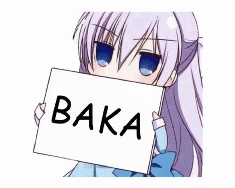 Baka Sticker - Baka - Discover & Share GIFs Anime Reaction Images, Anime Emoji, Anime Reaction, Animated Emojis, Anime Hug, Emoji Generator, Emo Pfp, Discord Emotes, Reaction Images