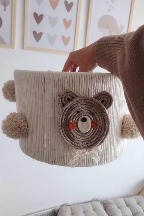 Nursery Lampshade, Baby Play Area, Kids Chandelier, Sewing Felt, Baby Play Areas, Teddy Bear Nursery, Newborn Bed, Macrame Baby, Macrame Pendant