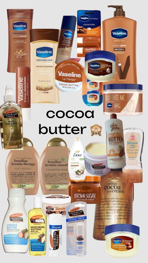 i love cocoa butter so much Vaseline Cocoa Butter, Coco Butter, Pampering Routine, Body Hygiene, Basic Skin Care Routine, Bath And Body Works Perfume, Shower Skin Care, Body Smells, Perfect Skin Care Routine