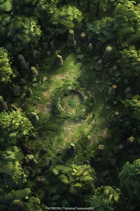 Step into the Enchanted Glade battle map for DND adventure! Dive into a mystical forest setting perfect for RPG gameplay. Discover more immersive maps on Patreon. #DND #RPG #BattleMap #DNDMaps #TabletopGaming #Patreon Dnd Jungle Village Map, Dark Forest Battle Map Dnd, Dnd Dark Forest Map, Dnd Forest Battle Map, Dnd Battle Maps Forest, Dnd Forest Map, D&d Maps, Forest Battle Map, Dnd Dungeon Maps