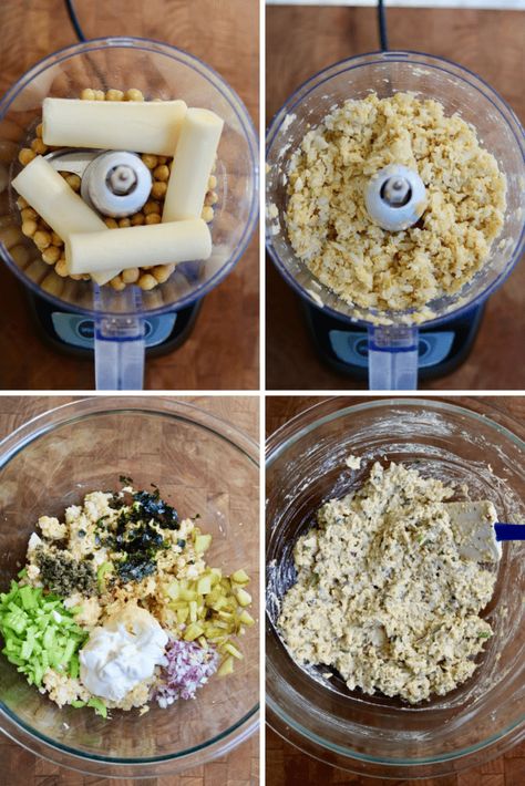 Raw Vegan Tuna Salad, Tofu Tuna Salad, Vegetarian Tuna Salad, Chic Pea Tuna Salad Recipe, Chickpea Tuna Recipes, Vegan Chickpea Tuna Salad, Tuna Raw Recipes, Vegan Tuna Pasta Salad, No Tuna Chickpea Salad