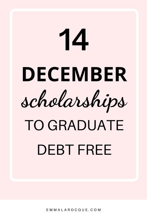 Here are all the scholarship deadlines in December 2019 students need to know about. Countless opportunities to win money for college and graduate debt free! #scholarships #scholarship #collegescholarships #scholarshipsforcollege #December #collegebound #students #studentlife #collegelife #collegetips Due In December, Free Scholarships, Easy Scholarships, College Scholarships, College Money, Single Moms, Win Money, Scholarships For College, College Hacks