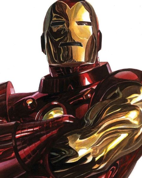 Alex Ross on Instagram: “#ironman #art #tonystark #popart #pop #comic #comicart #alexross @mercurycomics @comicbookpros” Iron Man 1, Iron Men 1, Iron Man Comic, Iron Man Art, Alex Ross, Marvel Iron Man, Marvel Comics Art, Ms Marvel, Silver Surfer