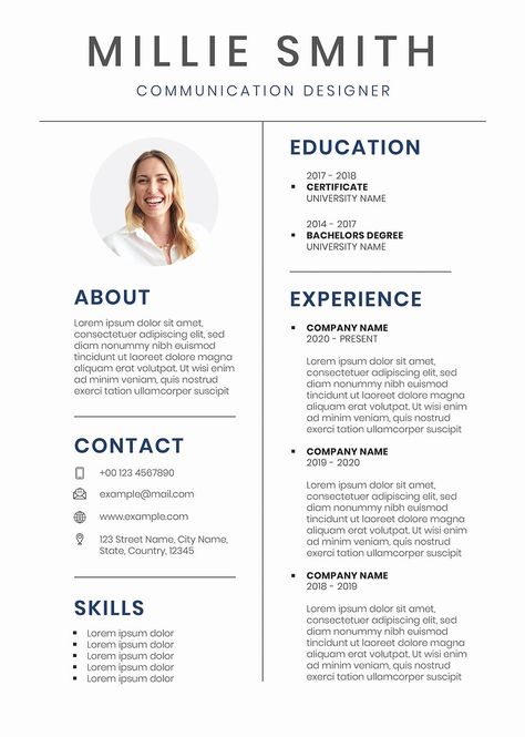 Modern resume editable template downloadable psd cv | free image by rawpixel.com / Mind Curriculum Template, Best Free Resume Templates, Curriculum Vitae Template, Minimal Resume, Modern Cv Template, Education Certificate, Creative Curriculum, Professional Resume Template, Event Poster Design