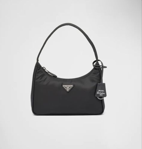 2023 Bag Trends, Prada Black Bag, Vintage Prada Bag, Prada Re Edition 2000, Mini Bag Black, Plastic Trash, Prada Re Edition, Eco Bags, Ocean Fishing