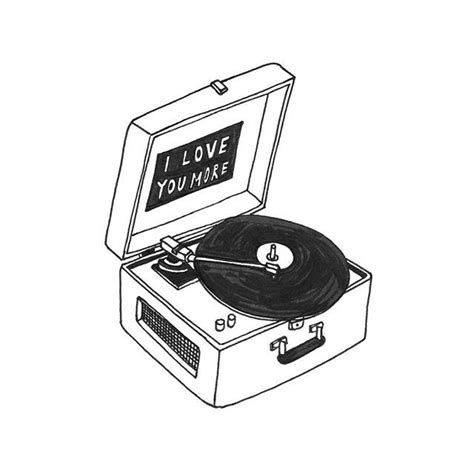 Music Drawings, Music Illustration, Mini Drawings, Music Player, Instagram Highlight Icons, Record Player, Line Art Drawings, Doodle Drawings, Tattoo Sketches