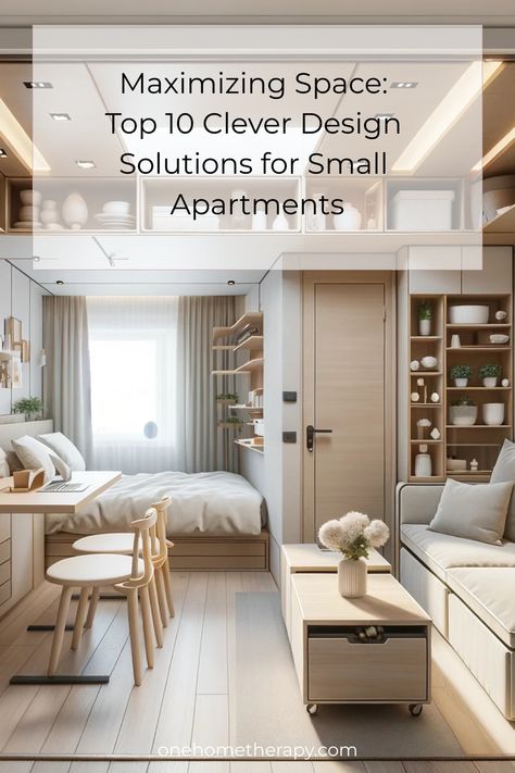 🏠 Struggling with limited space in your apartment? 🌟 Discover the Top 10 Clever Design Solutions to maximize every inch of your small living space! From innovative storage hacks to multi-functional furniture, these tips will transform your home. 💡 Click to learn more and revamp your apartment today! 📲 #SmallSpaceLiving #HomeDesign #ApartmentHacks #DIYDecor Tiny Spaces Apartments, Multi Functional Furniture, Modern Bunk, Window Seat Storage, Expensive Decor, Apartment Hacks, Design Strategies, Design Tricks, Entryway Inspiration