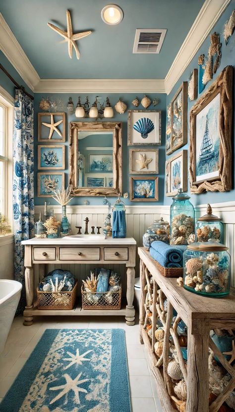 20 Stunning Ensuite Bathroom Ideas to Elevate Your Home 33 Ensuite Bathroom Ideas, Vibe Bathroom, Cozy Bedroom Ideas For Women, Smart Storage Ideas, Ocean Bathroom, Beach House Bathroom, Cozy Bedroom Ideas, Mermaid Bathroom, Coastal Interior