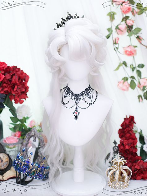 This price is for a wig only, others are not included. SizeFree SizeHair Length80 Curly Bangs, Cosplay Hair, Kawaii Hairstyles, Fantasy Hair, Hair Reference, Anime Hair, Wig Styles, How To Draw Hair, Aesthetic Hair