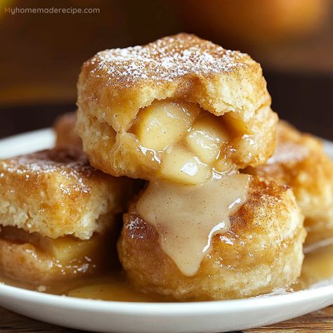 Simple Apple Pie Biscuits - A Sweet Treat - My Home Made Recipe Paula Deen Apple Pie, Apple Pie Filling Desserts, Apple Pie Biscuits, Can Apple Pie Filling, Pillsbury Biscuit Recipes, Pie Filling Desserts, Cooking With Nan, Apple Biscuits, Easy Apple Dumplings