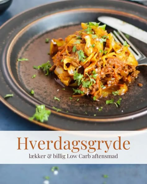 Hverdagsgryde - opskrift på lækker og billig Low Carb aftensmad Dinner Recipes Healthy Low Carb, Healthy Low Carb Snacks, Low Carb Low Fat Recipes, Drink Party, Boiled Egg Diet Plan, Best Low Carb Recipes, Chop Suey, Low Sugar Recipes, Low Carb Breakfast Recipes