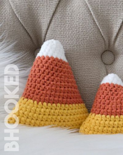 Large Crochet Candy Corn, Free Crochet Candy Corn Patterns, Candy Corn Pillow Crochet Pattern, Crochet Candy Corn Pillow Free Pattern, Crocheted Candy Corn, Candy Corn Amigurumi Free Pattern, Crochet Candy Corn Pillow, Crochet Fall Pillow Free Pattern, Candy Corn Crochet Pattern Free