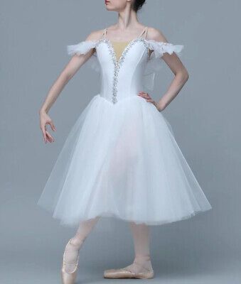 Adult Ballet Tutu Dress Dance Performance Romantic Costume Stage Dress Dancewear  | eBay Nutcracker Ballet Costumes Snow Queen, Mermaid Ballet Costume, Ballet Costumes Halloween, Ballet Outfit Performance, Romantic Costume, Recital Themes, Nutcracker Ballet Costumes, Ballet Dance Costumes, Modelling Poses