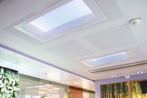 Artificial Skylight, Flat Roof Skylights, Roof Skylight, Interior Lamp, Light Panels, Extension Ideas, General Lighting, Recessed Ceiling, Flat Roof