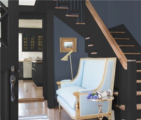 Dark Harbor Benjamin Moore, Dark Harbor, Midnight Oil, Color Combinations Paint, Hale Navy, Door Black, Paint Colour, Colour Combination, Benjamin Moore