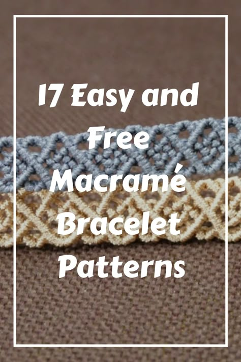 Easy and fun! Make a macramé bracelet today following these free macramé bracelet patterns. Beginner Macrame Bracelets, Macrame Patterns Beginner Step By Step Bracelet, Diy Macrame Bracelet Tutorial Simple, Hemp Bracelet Patterns Tutorial, Macrame Bracelet Patterns Beads, Beaded Macrame Bracelet Tutorial, Macreme Basic Bracelet, Macrame Bracelet Patterns Step By Step, Macrame Bracelets Tutorial